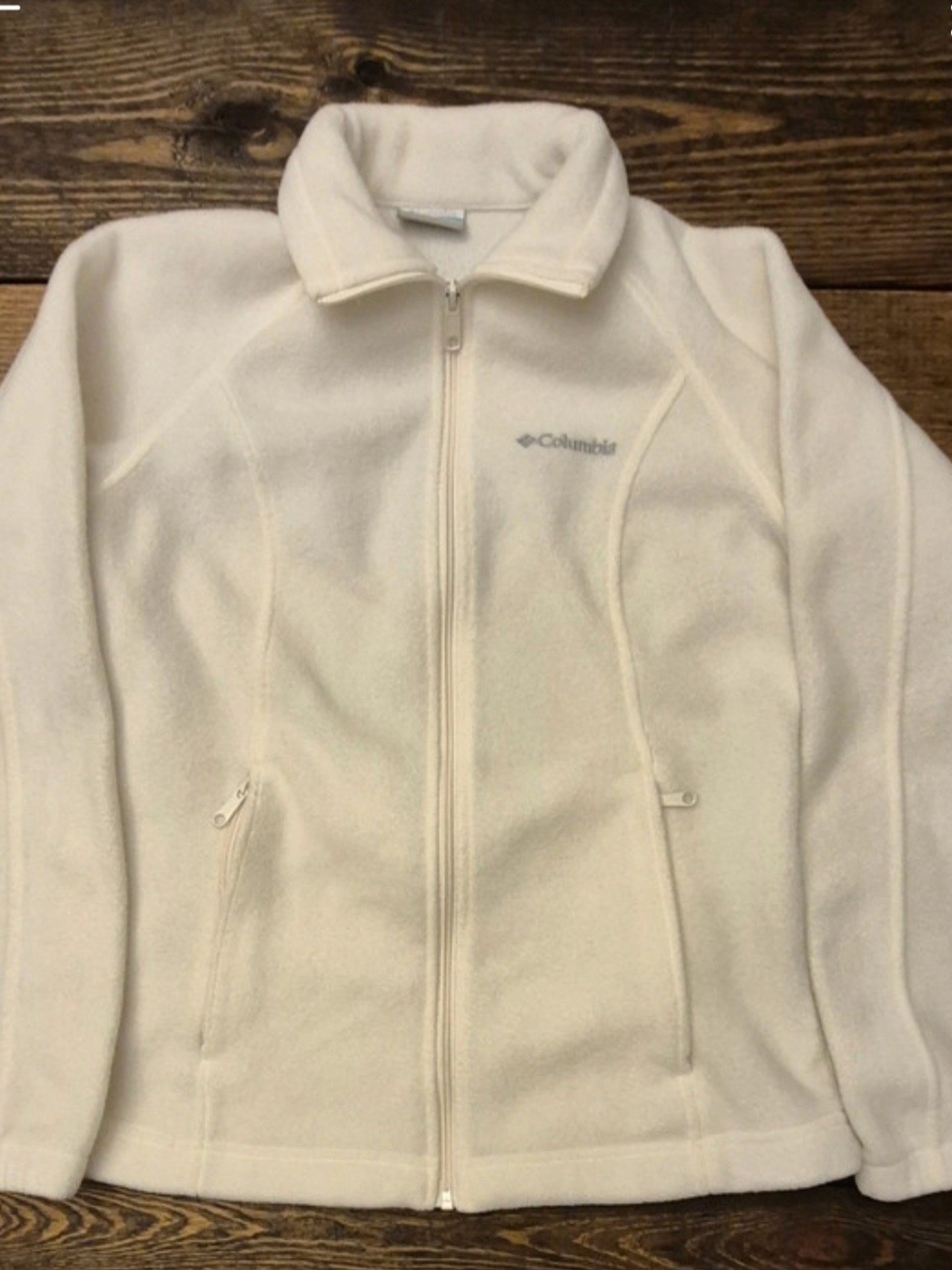 Columbia Women's Cream Full-Zip Fleece Jacket